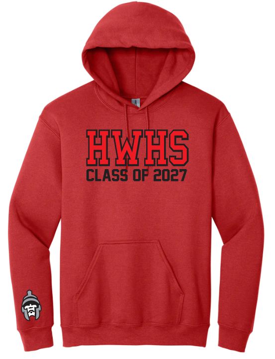 Halifax West High School  -  Red HWHS Class of 2027 Hoodie