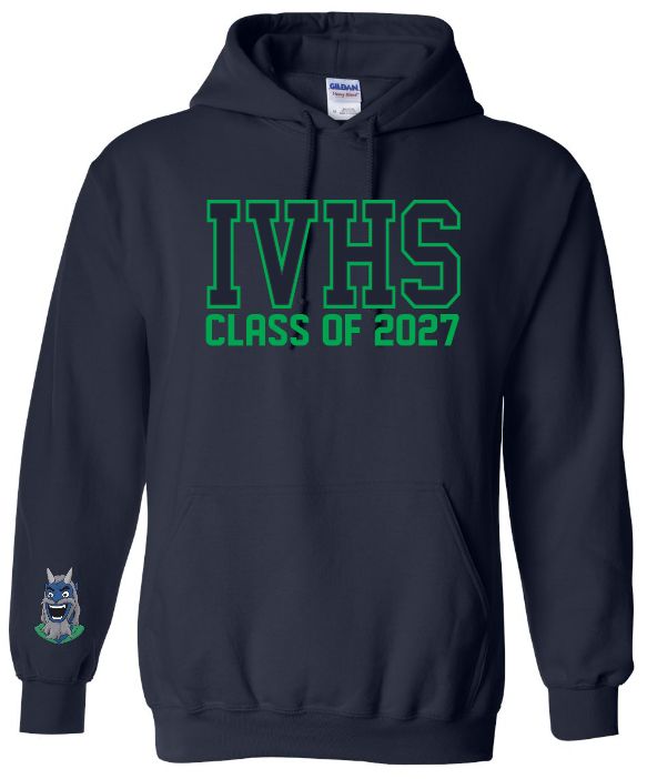 Island View High School  -  Navy IVHS Class of 2027 Hoodie