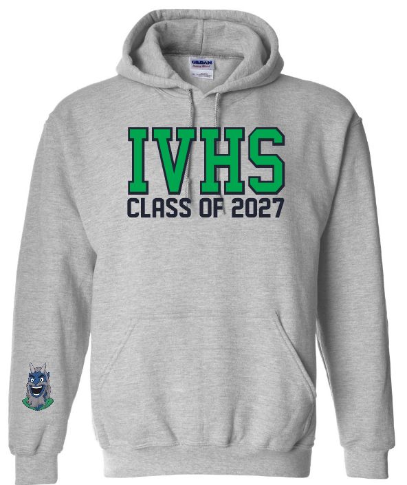 Island View High School  -  Sport Grey IVHS Class of 2027 Hoodie
