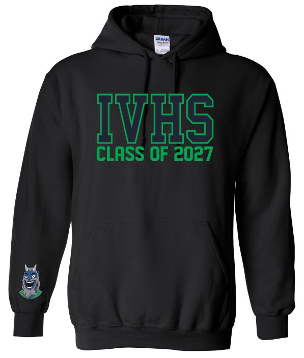 Island View High School  -  Black IVHS Class of 2027 Hoodie