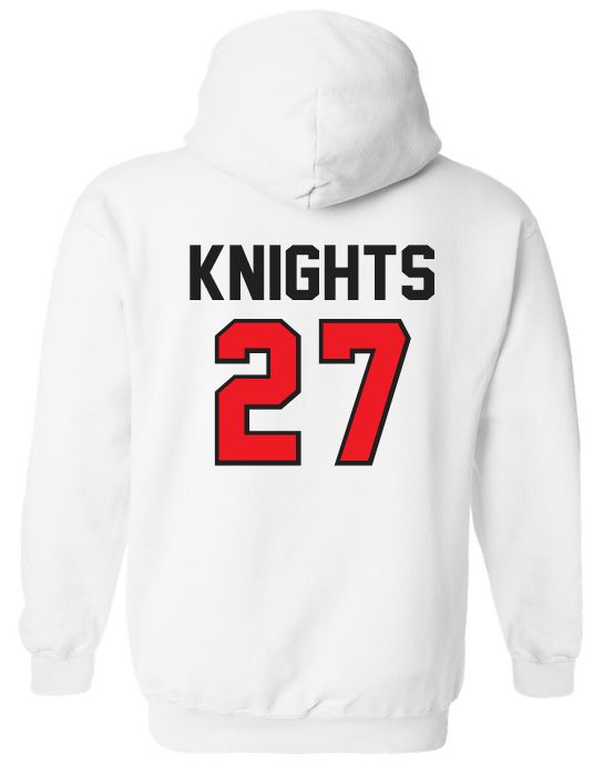 Millwood High - White MWHS Class of 2027 Hoodie (Full Chest)