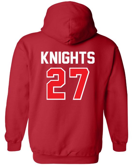 Millwood High - Red MWHS Class of 2027 Hoodie (Full Chest)
