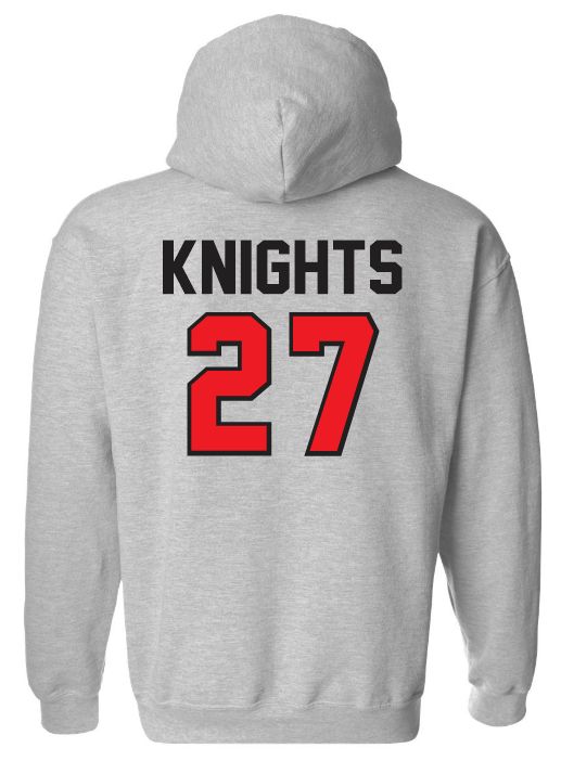 Millwood High - Sport Grey MWHS Class of 2027 Hoodie (Full Chest)