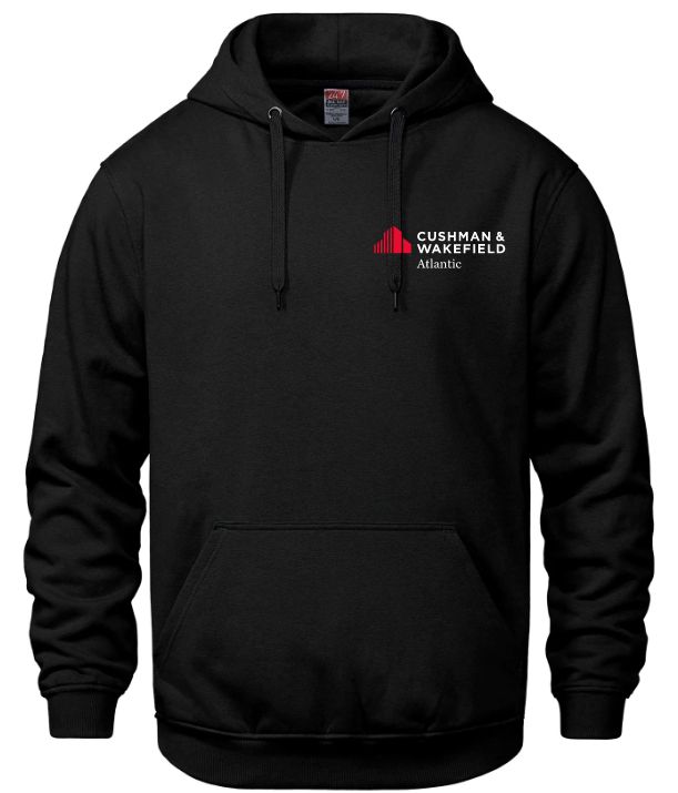 CW Atlantic - Black Vault Hoodie (Left Chest)