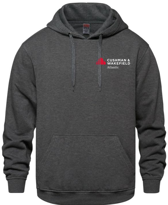 CW Atlantic - Charcoal Heather Grey Vault Hoodie (Left Chest)