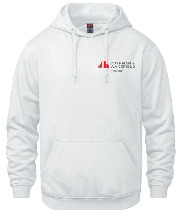 CW Atlantic - White Vault Hoodie (Left Chest)