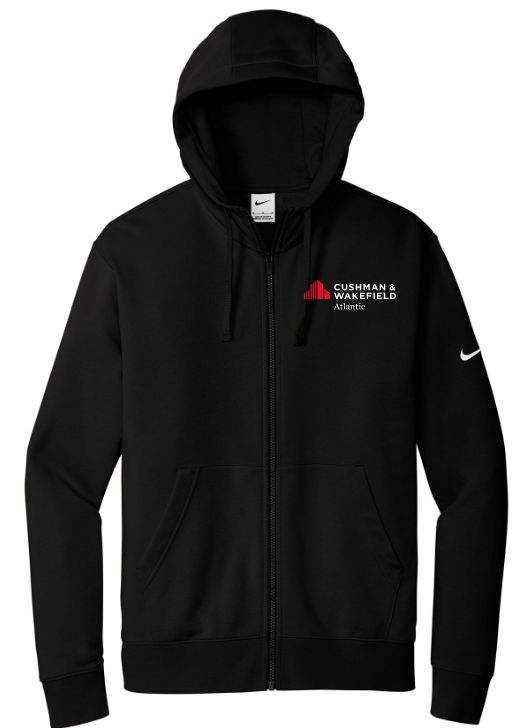 CW Atlantic - Black Nike Zip Hoodie