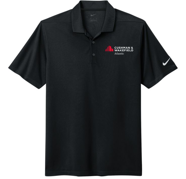 CW Atlantic - Black Nike Dri-FIT Polo Shirt (Left Chest)
