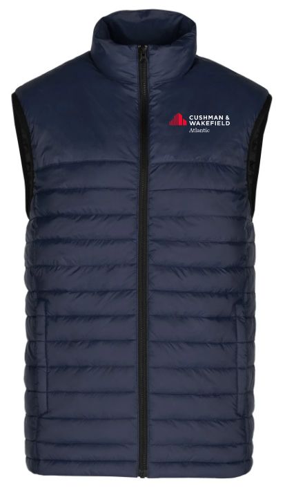 CW Atlantic - Navy Faro Puffy Vest (Left Chest)