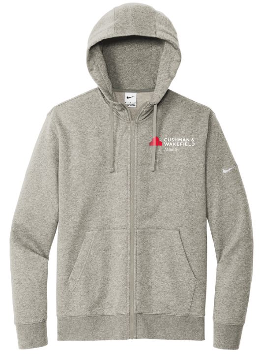 CW Atlantic - Dark Heather Nike Zip Hoodie