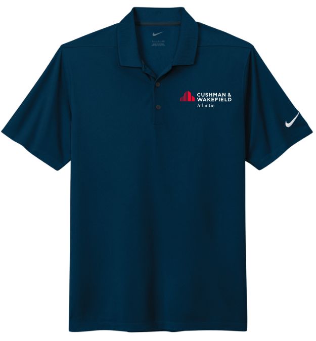 CW Atlantic - Navy Nike Dri-FIT Polo Shirt (Left Chest)
