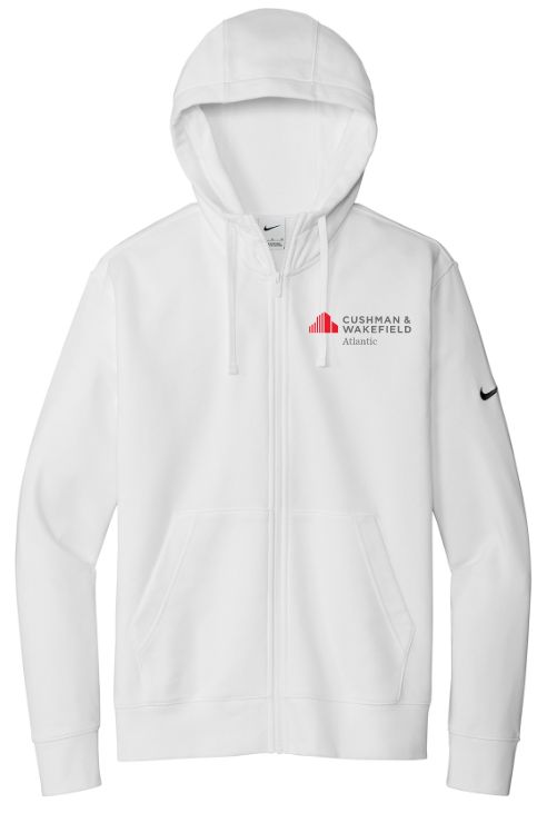 CW Atlantic - White Nike Zip Hoodie