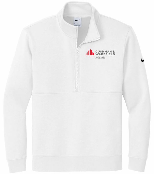 CW Atlantic - White Nike 1/2 Zip Sweatshirt