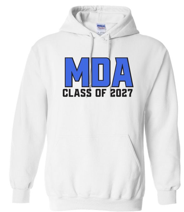 Marine Drive Academy - White MDA Class of 2027 Hoodie
