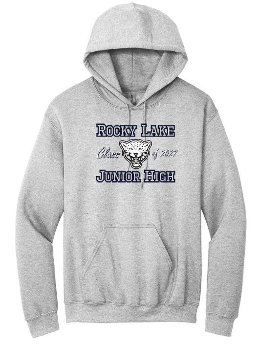 Rocky Lake Junior High - Sport Grey Rocky Lake Junior High Logo Class of 2027 Hoodie