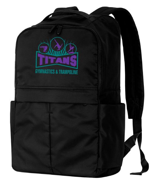 Titans Gymnastics &amp; Trampoline - Black Titans Logo Matte Backpack
