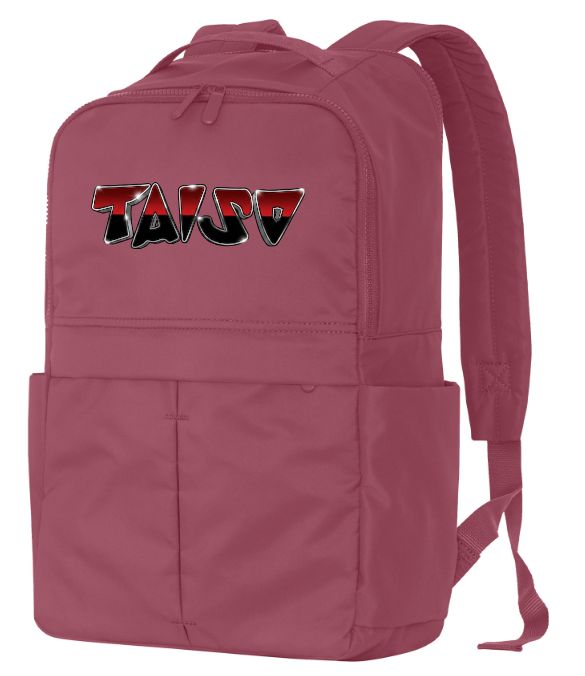 Taiso Gymnastics - Rosewood TAISO Matte Backpack (Red/Black/Silver Ombre Logo)