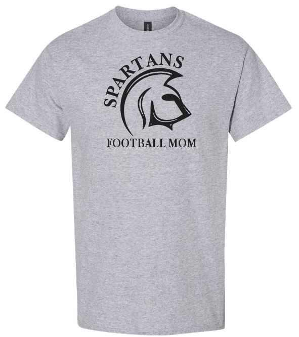 DHS - Sport Grey Spartans Football Mom T-Shirt (Full Chest)