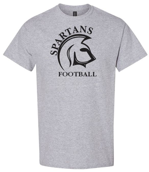 DHS - Sport Grey Spartans Football T-Shirt (Full Chest)