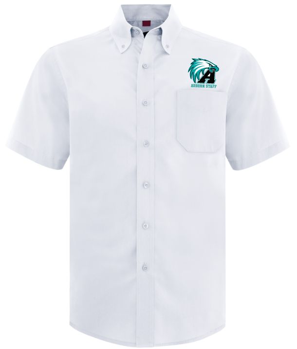Auburn High - White Auburn Staff Dress Shirt (Embroidered)