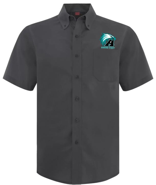 Auburn High - Iron Grey Auburn Staff Dress Shirt (Embroidered)