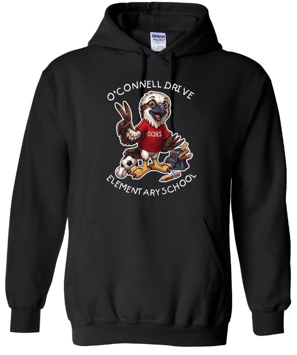 O'Connell Drive Elementary - Black O'Connell Drive Elementary Hoodie (Full Chest)