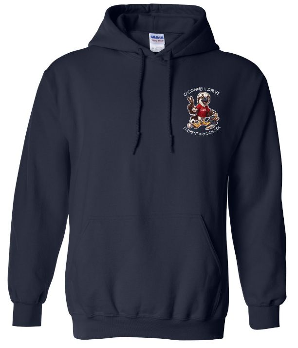 O'Connell Drive Elementary - Navy O'Connell Drive Elementary Hoodie (Left Chest)