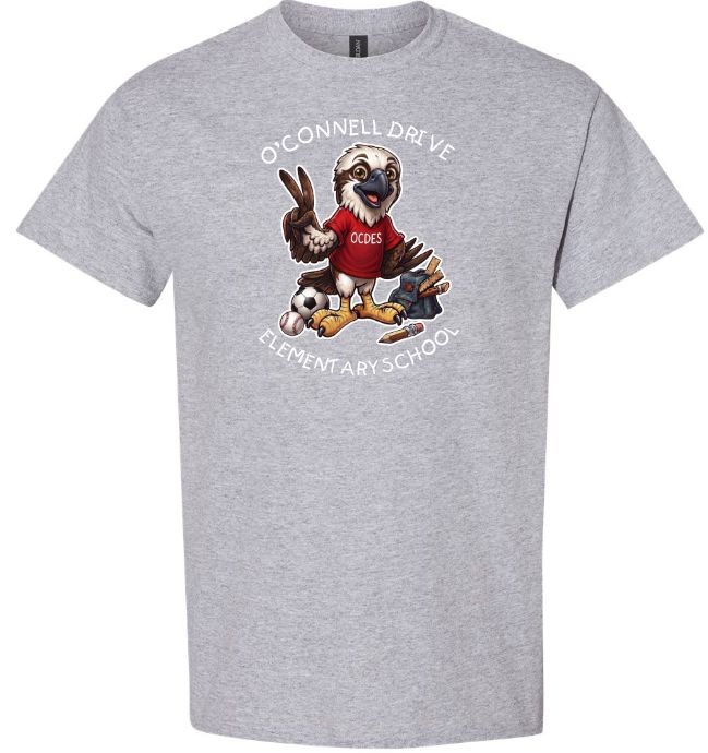 O'Connell Drive Elementary - Sport Grey O'Connell Drive Elementary T-Shirt (Full Chest)