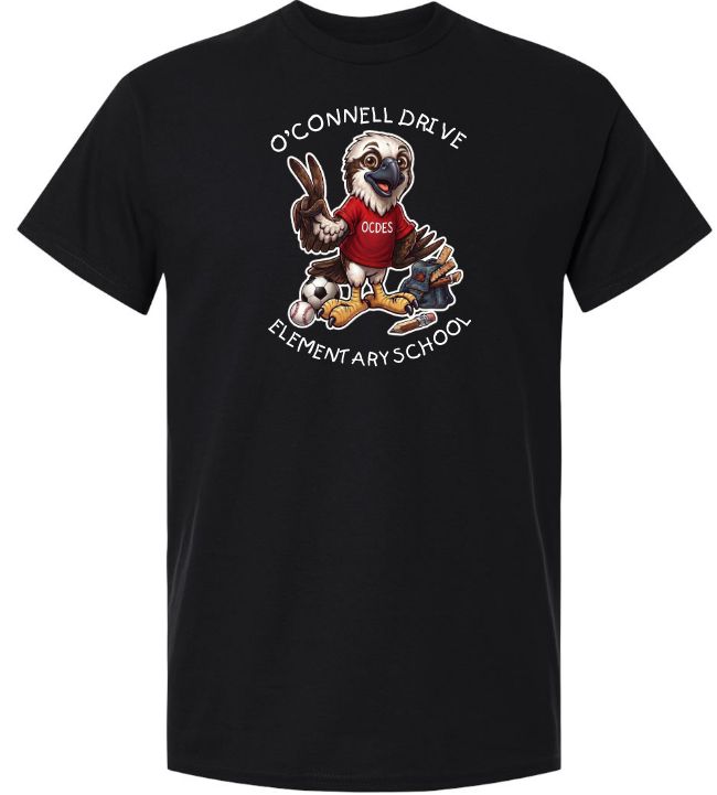 O'Connell Drive Elementary - Black O'Connell Drive Elementary T-Shirt (Full Chest)