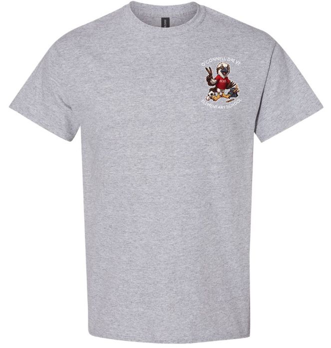 O'Connell Drive Elementary - Sport Grey O'Connell Drive Elementary T-Shirt (Left Chest)