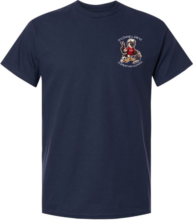 O'Connell Drive Elementary - Navy O'Connell Drive Elementary T-Shirt (Left Chest)