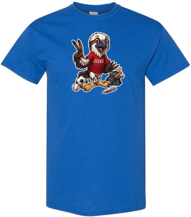 O'Connell Drive Elementary - Royal Blue OCDES Osprey T-Shirt (Full Chest)