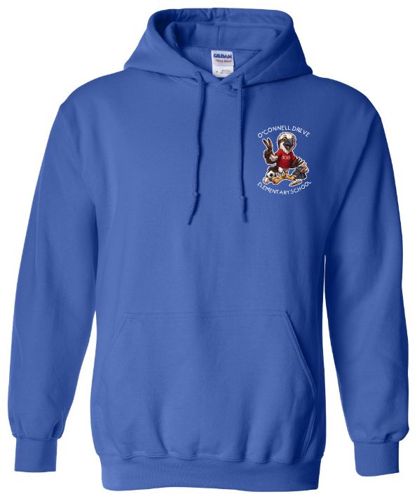 O'Connell Drive Elementary - Royal Blue O'Connell Drive Elementary Hoodie (Left Chest)