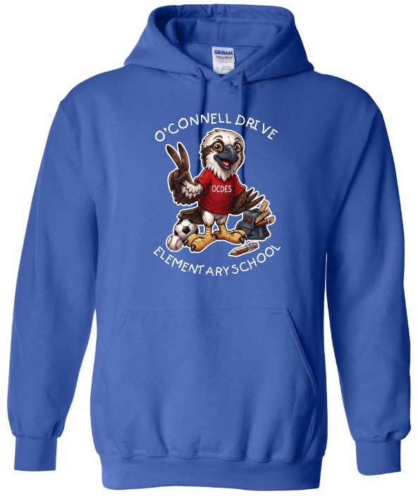 O'Connell Drive Elementary - Royal Blue O'Connell Drive Elementary Hoodie (Full Chest)