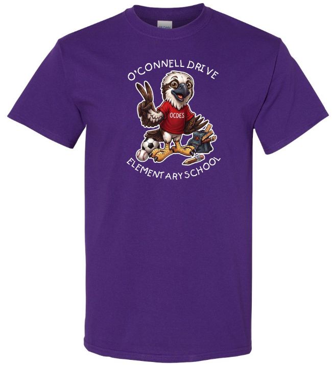 O'Connell Drive Elementary - Purple O'Connell Drive Elementary T-Shirt (Full Chest)