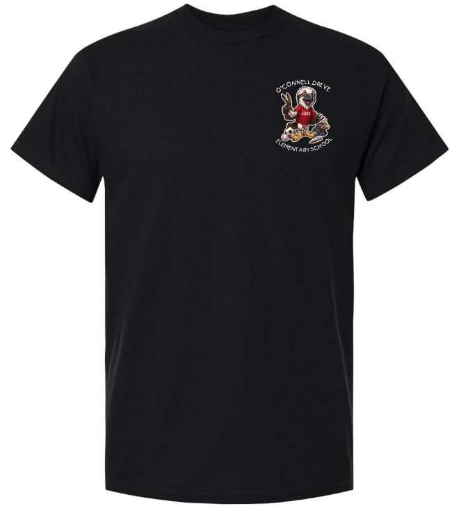 O'Connell Drive Elementary - Black O'Connell Drive Elementary T-Shirt (Left Chest)
