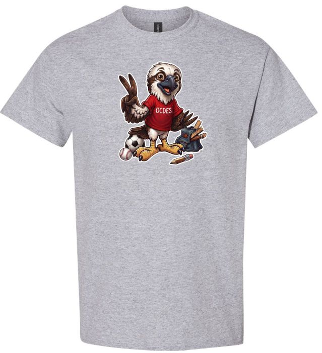 O'Connell Drive Elementary - Sport Grey OCDES Osprey T-Shirt (Full Chest)