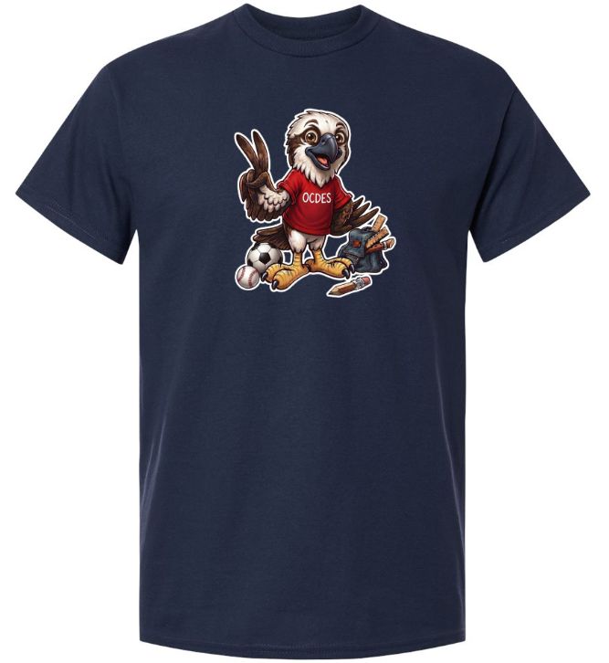 O'Connell Drive Elementary - Navy OCDES Osprey T-Shirt (Full Chest)