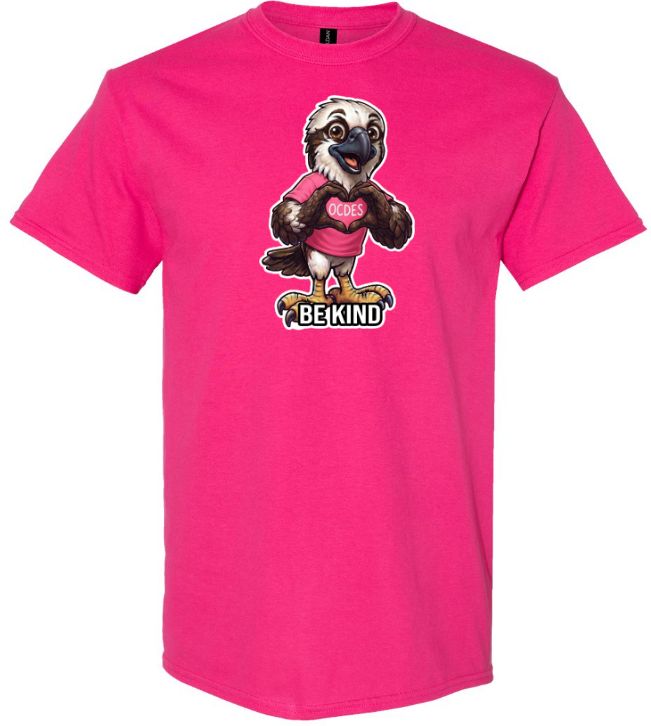 O'Connell Drive Elementary - Pink Be Kind OCDES Osprey T-Shirt (Full Chest)
