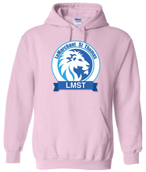 LeMarchant - St. Thomas Elementary - Light Pink LMST Hoodie (Full Chest)