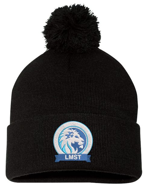 LeMarchant - St.Thomas Elementary - Black LMST Pom-Pom Beanie (Embroidered)