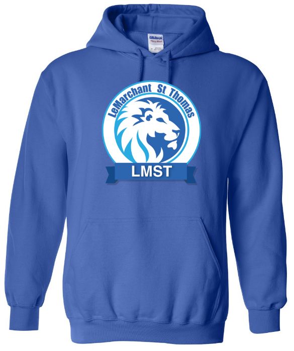 LeMarchant - St. Thomas Elementary - Royal Blue LMST Hoodie (Full Chest)