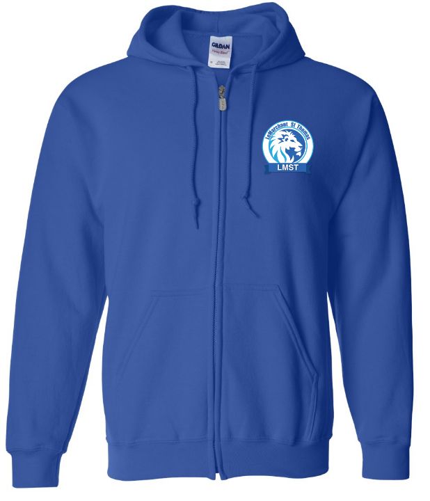LeMarchant - St. Thomas Elementary - Royal Blue LMST Zip Hoodie (Left Chest)