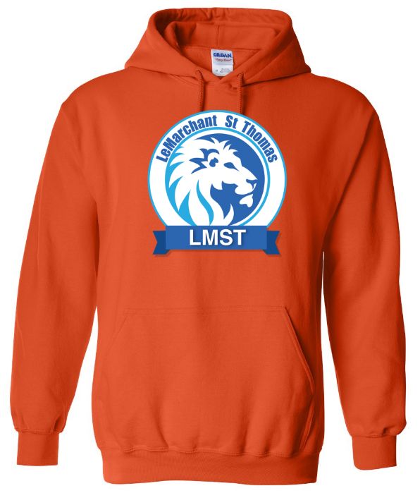 LeMarchant - St. Thomas Elementary - Orange LMST Hoodie (Full Chest)
