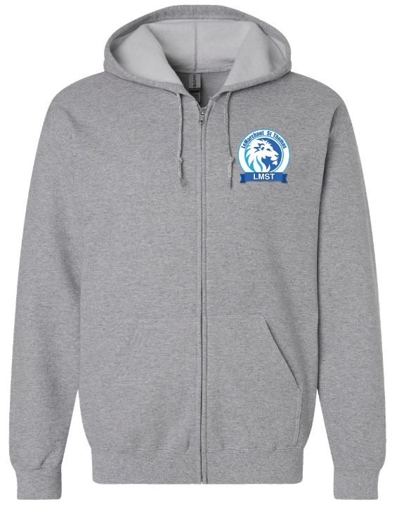 LeMarchant - St. Thomas Elementary - Sport Grey LMST Zip Hoodie (Left Chest)