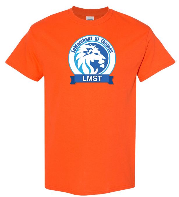 LeMarchant - St. Thomas Elementary - Orange LMST T-Shirt (Full Chest Logo)