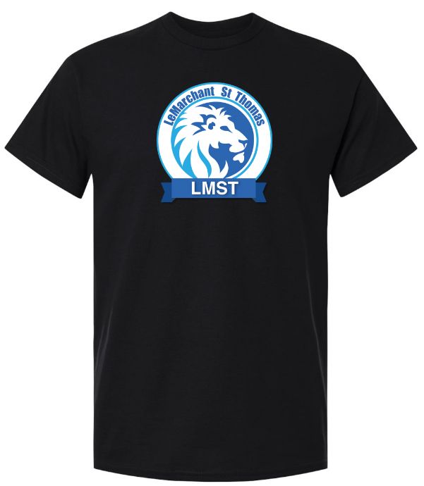 LeMarchant - St. Thomas Elementary - Black LMST T-Shirt (Full Chest Logo)