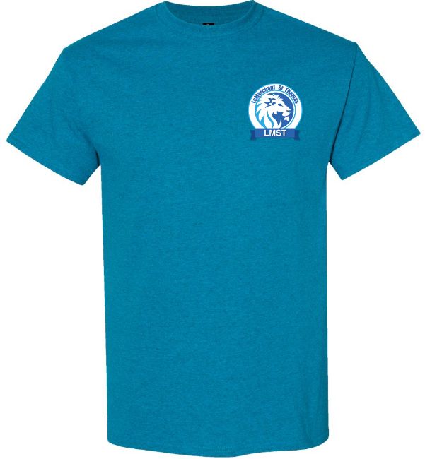 LeMarchant - St. Thomas Elementary - Antique Sapphire LMST T-Shirt (Left Chest Logo)