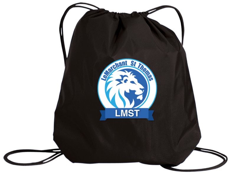 LeMarchant - St.Thomas Elementary - Black LMST Cinch Bag