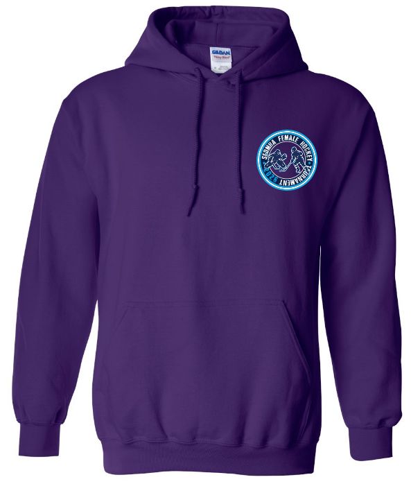 SEDMHA Female Hockey Tournament - Purple SEDMHA Hoodie (Left Chest)